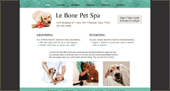 Desktop Screenshot of lebonepetspa.com